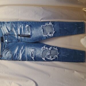 Amiri Distressed Leather Jeans SZ 32